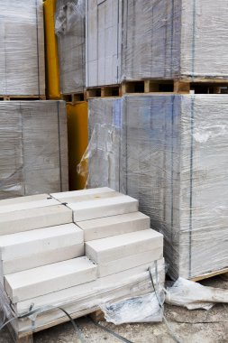 Beyaz Gaz beton bloklar