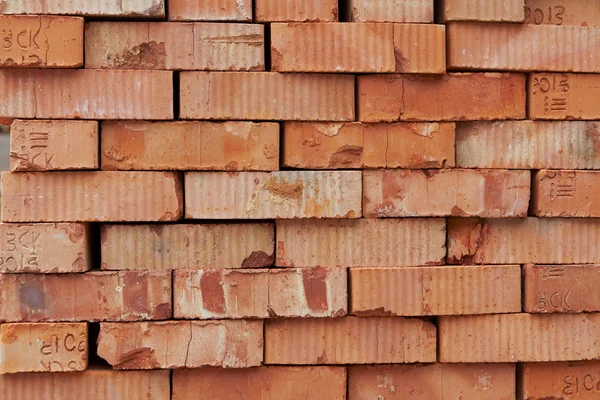 Bricks for next building on warehouse — Stock Photo, Image