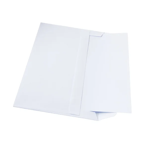 Kuvertet med blankt papper — Stockfoto
