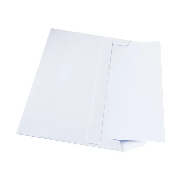 Envelope com papel em branco — Fotografia de Stock