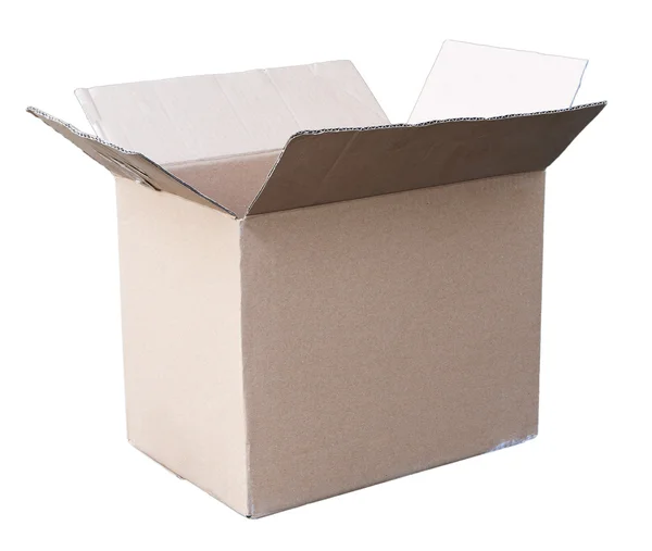 Kartonnen verpakking openen — Stockfoto