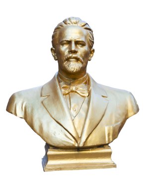 bust of the writer and dramatist Anton Chekhov clipart