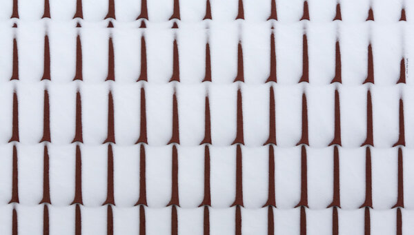 snow on metal tiles roofing