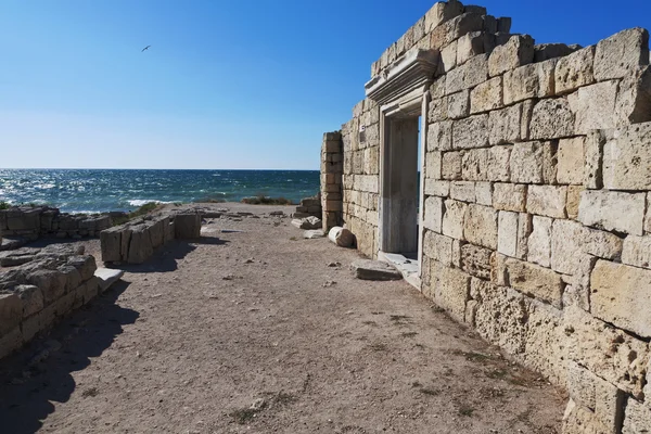 Ruïnes van Chersonesos taurian op de Krim — Stockfoto