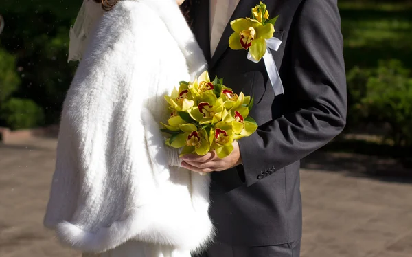 Ramo nupcial de orquídeas — Foto de Stock