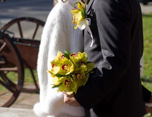 Brautstrauß aus Orchideen — Stockfoto