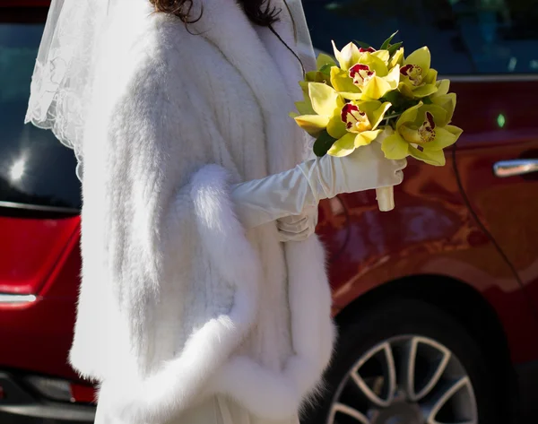 Bouquet da sposa di orchidee — Foto Stock