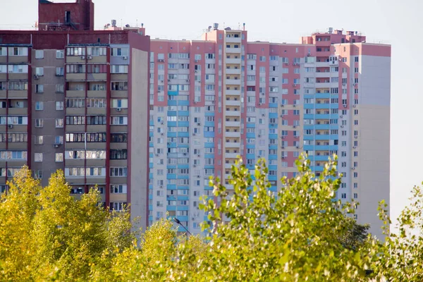 Edificios Residenciales Gran Altura Kiev —  Fotos de Stock