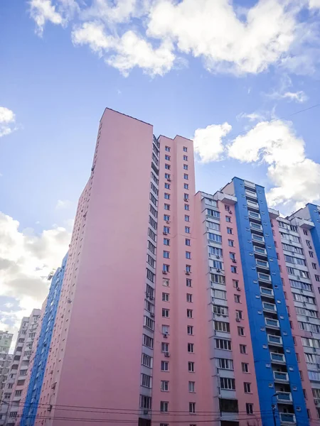 Budynki Mieszkalne Wieżowców Kijowie — Zdjęcie stockowe