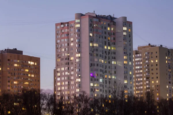 Високі Житлові Будинки Києві — стокове фото