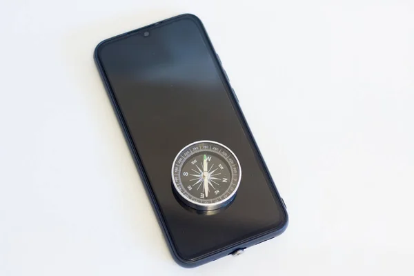 Compass Top Phone — стоковое фото