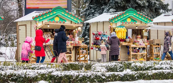Mercado Natal Kiev Centro Exposições — Fotografia de Stock
