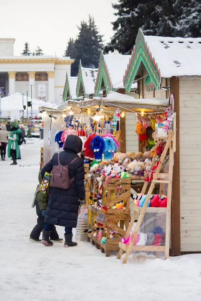 Vánoční Trh Kyjevě Výstavišti — Stock fotografie