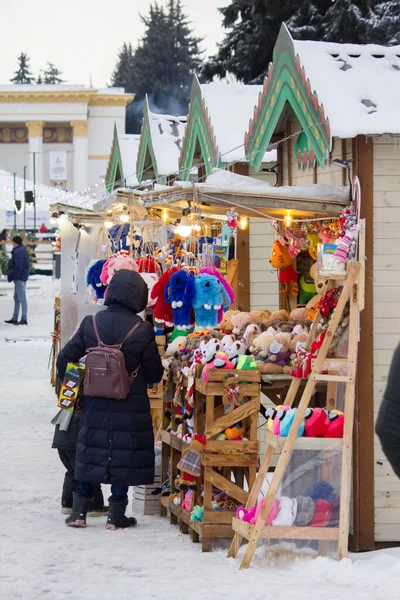 Pasar Natal Kiev Pusat Pameran — Stok Foto