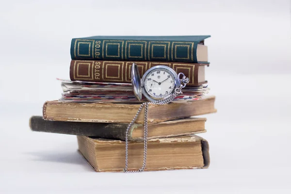 Anciennes Archives Familiales Livres Lettres Photographies Montres — Photo