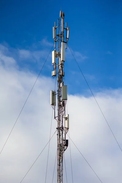 Base station of a mobile operator against the sky