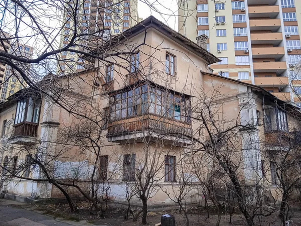 Vecchie Case Sovietiche Kiev Darnitsa — Foto Stock
