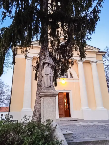 Classical Church Slovakia Spring — Stockfoto