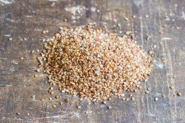 Karabuğday tanelerini yakın çekim