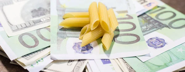 Vermicelli on banknotes. The rise in food prices in Ukraine due to the war