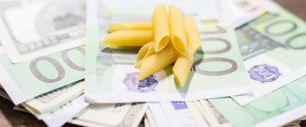 Vermicelli on banknotes. The rise in food prices in Ukraine due to the war