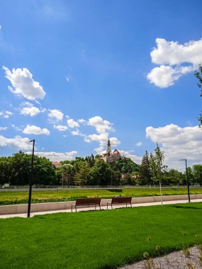 Slovakya 'daki Nitra Kalesi' ndeki kilise.