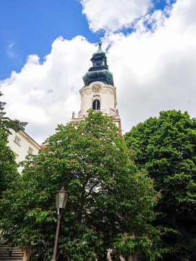Slovakya 'daki Nitra Kalesi' ndeki kilise.