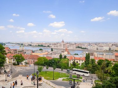 Macaristan 'da, Budapeşte' de antik sokaklar