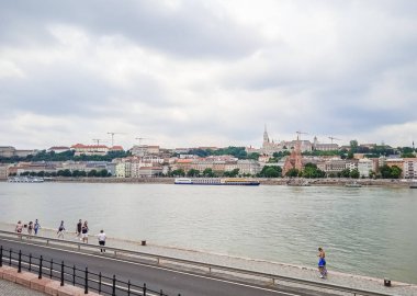 Danube embankment in Hungary, in Budapest