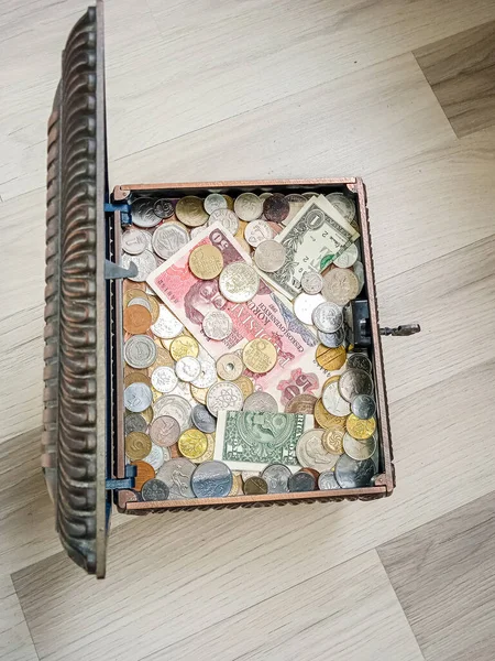 Money Stored Casket Close — Foto de Stock