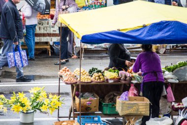 Fair on the street of Kyiv in summer