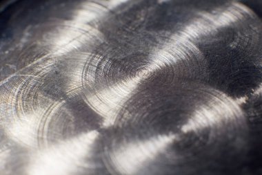 Zımparalanmış metal yüzey yakın çekim