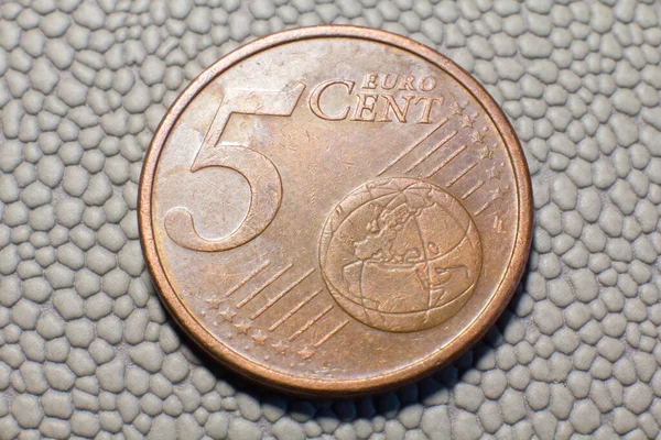 Coin Euro Cents Spain Close — 图库照片