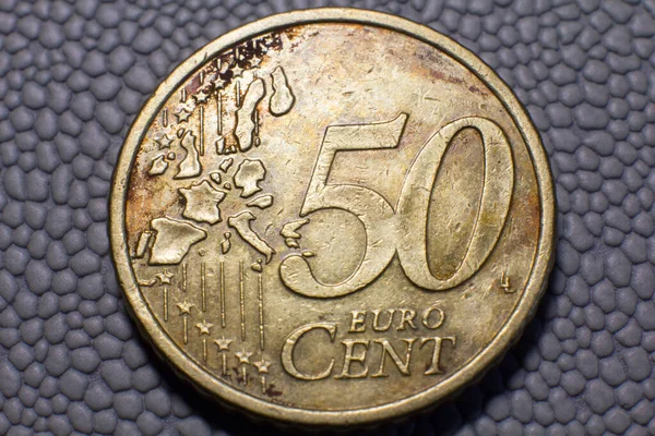 Coin Euro Cents Close — 图库照片