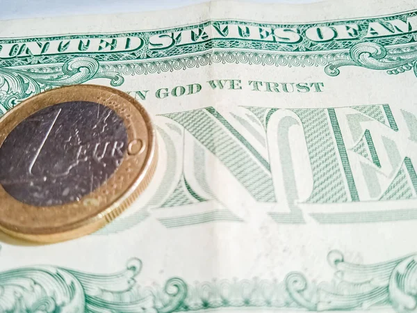 Coins Banknotes Close Changes Exchange Rate Due War Ukraine — Fotografia de Stock