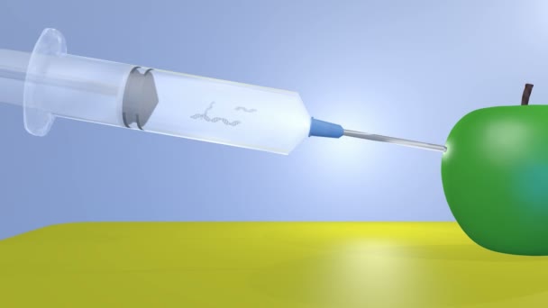 Alimentos Geneticamente Modificados — Vídeo de Stock