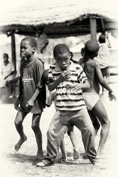 Eine Gruppe ghanaischer Jungen — Stockfoto