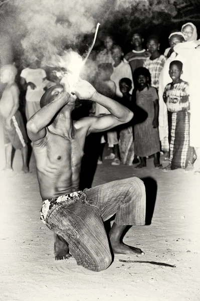 Fireshow in Togo — Stock Photo, Image