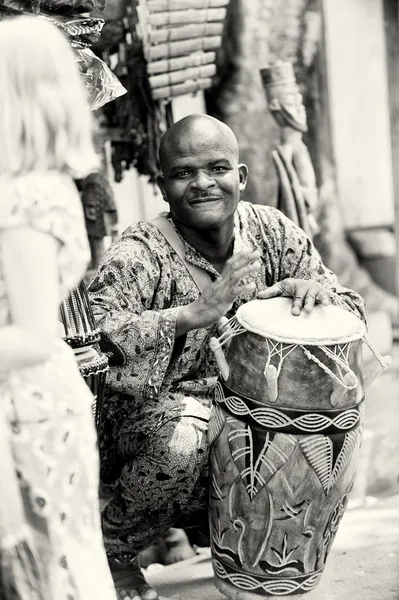 Drummer van togo — Stockfoto