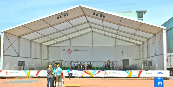 Campeonato Mundial de Ginástica em Lausanne, Suíça, 2011 — Fotografia de Stock