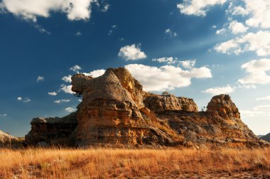 Mountain of Madagascar in a very sunny African day clipart