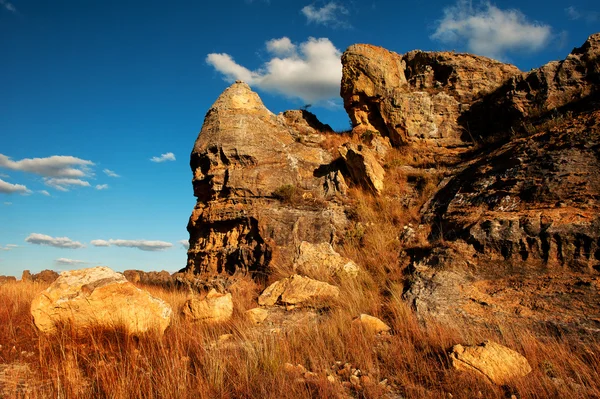 Mountain of Madagascar in a very sunny African day — Stock Photo, Image