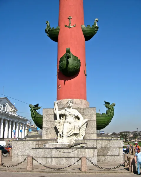 Colonna Rostral a San Pietroburgo — Foto Stock