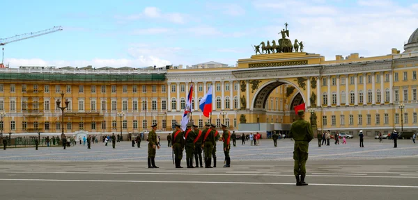 Militar parad en San Petersburgo — Foto de Stock