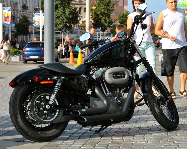 Harvey davidson in de straat — Stockfoto