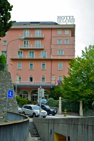 Hotel de la paix i lugano, Schweiz — Stockfoto