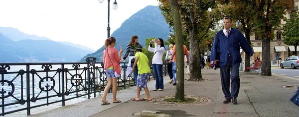 在瑞士的游客 — 图库照片