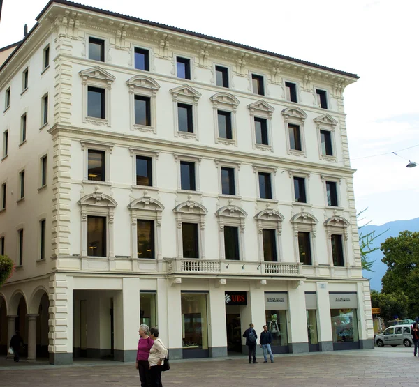 Κτίριο η ubs στο Λουγκάνο, Ελβετία — Φωτογραφία Αρχείου