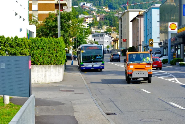 Město Lugano, Švýcarsko — Stock fotografie