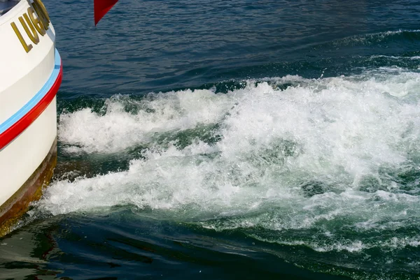 Water track uit het schip — Stockfoto